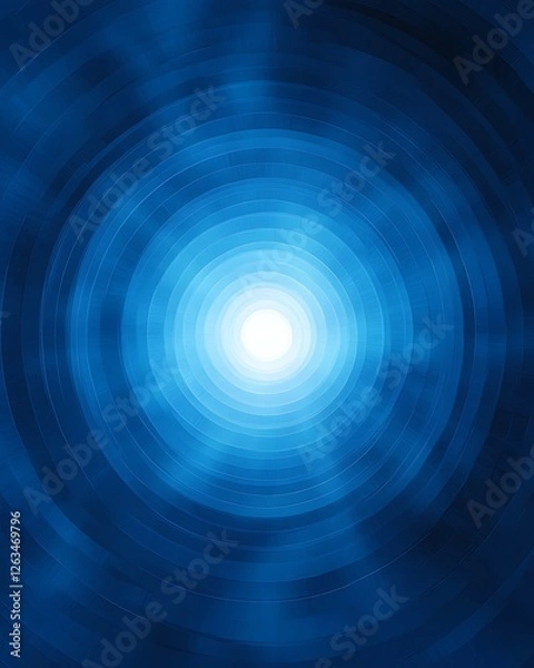 Obraz Abstract Blue Light Concentric Circles Background