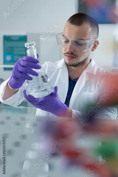 Fototapeta Chemist at work