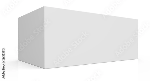 Obraz blank template box model