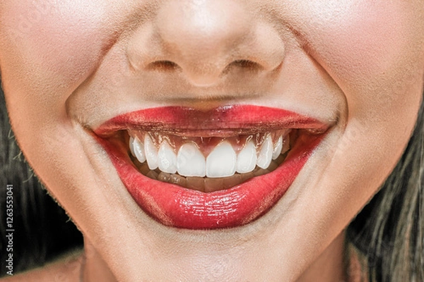 Obraz Close up smile