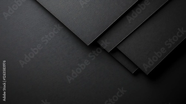 Fototapeta ブラックマットなカーボンボードのモックアップテンプレート