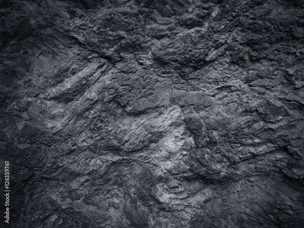Obraz Dark grey black slate background