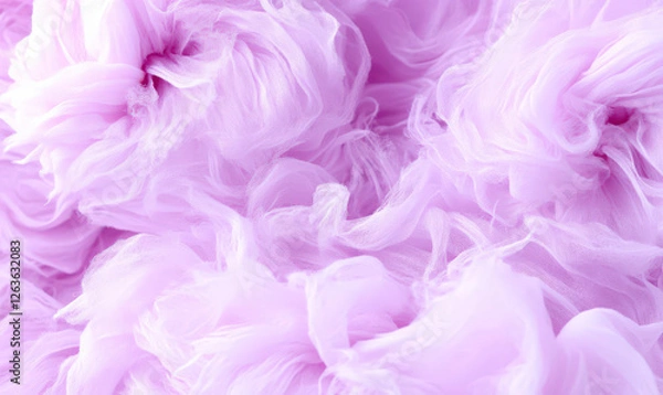 Fototapeta Soft Pink Textured Fabric Background with Delicate Flowing Layers Creating a Dreamy and Ethereal Atmosphere for Creative Projects