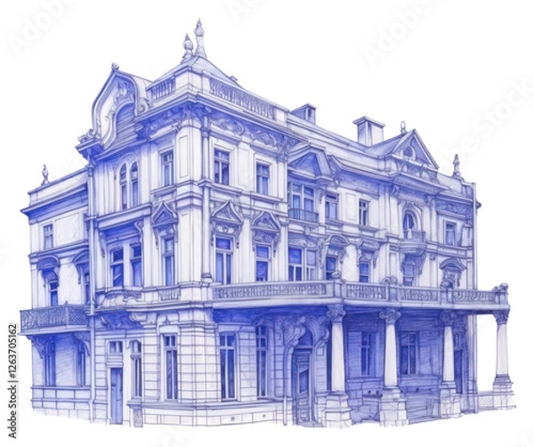 Obraz PNG Drawing building sketch architecture city.