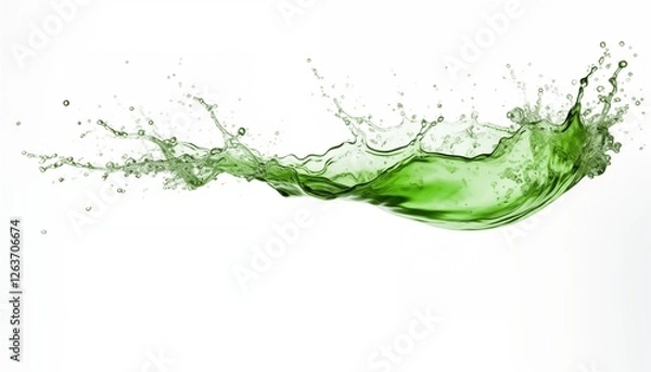 Obraz green water splash