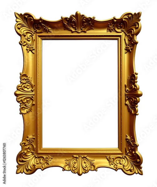 Obraz Vintage Decorative Golden Frame for Artwork and Photography