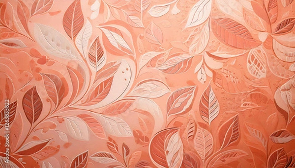 Fototapeta A muted pale peach texture pattern with subtle, organic patterns and calming tones