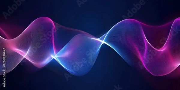 Fototapeta Flowing Data Streams Symbolizing IoT Connectivity