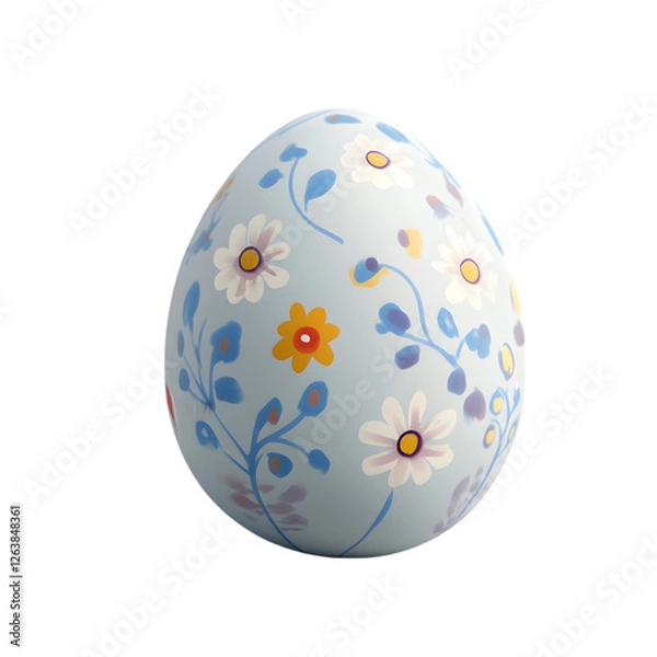 Obraz easter egg isolated on transparent background. Happy Easter