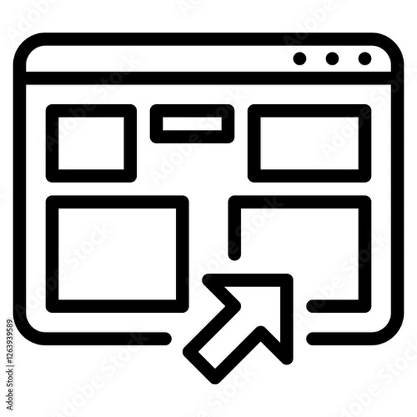 Obraz Responsive Web Design Icon for UI/UX