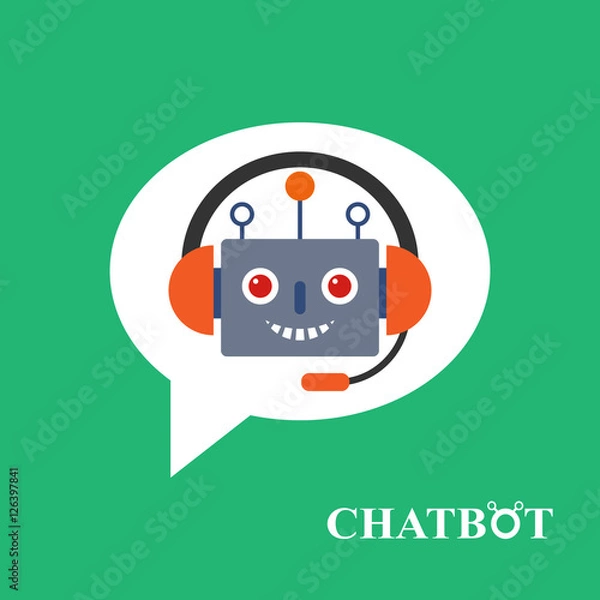 Fototapeta Chatbot icon concept