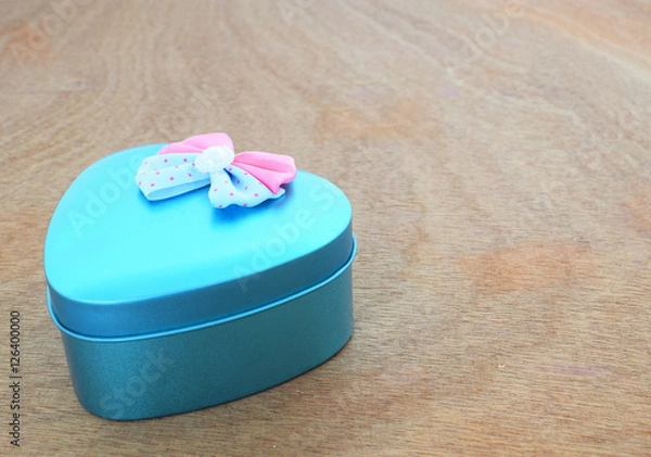 Obraz Heart shaped storage box, Gift box
