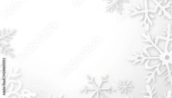 Fototapeta white flowers frame