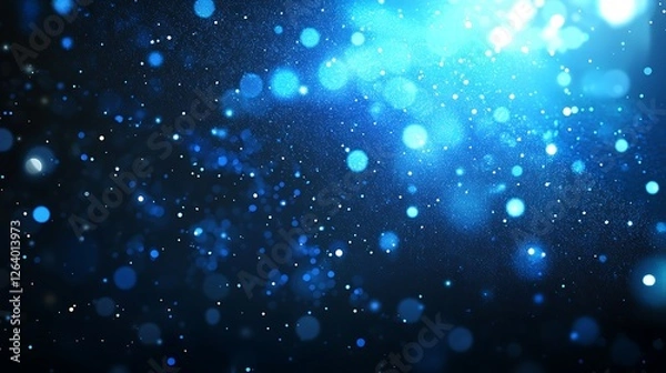 Obraz Abstract blue bokeh background