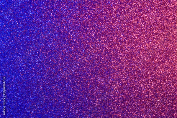 Fototapeta A blue and pink background with a lot of glitter