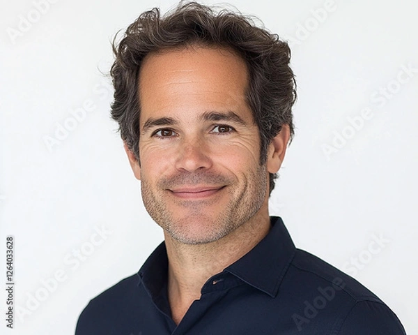 Obraz Man portrait on white background