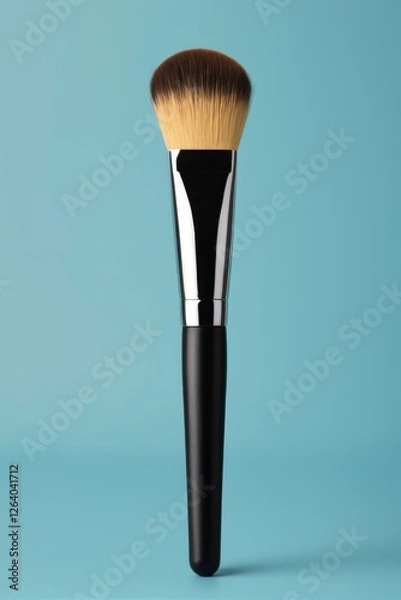 Fototapeta a close up of a large black brush with a white handle