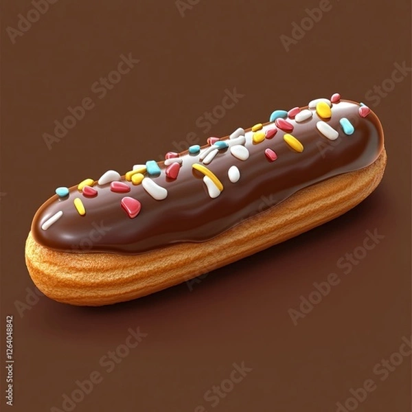 Obraz eclair, 3d style imitation, cartoon icon