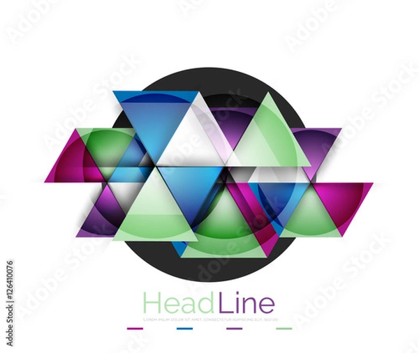 Fototapeta Triangle abstract background