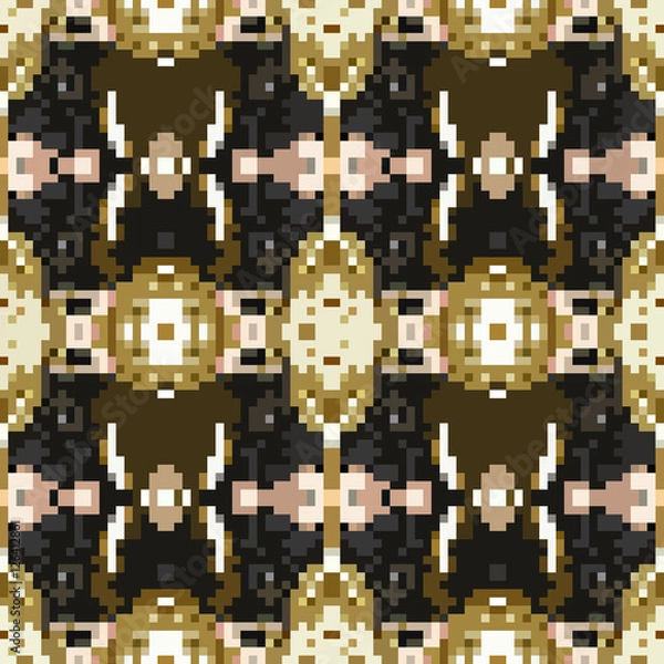 Fototapeta seamless tileable pixel texture pattern