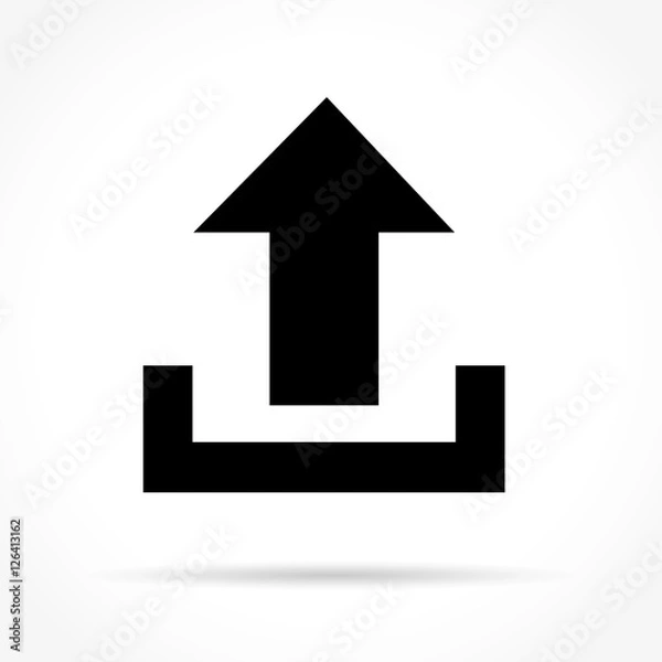 Obraz upload icon on white background