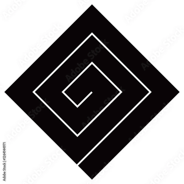 Fototapeta 家紋です。稲妻の種類の一つです。