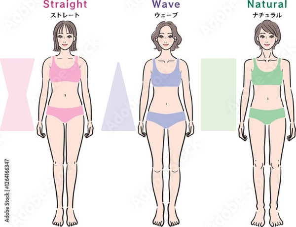 Obraz 骨格診断　3タイプ
