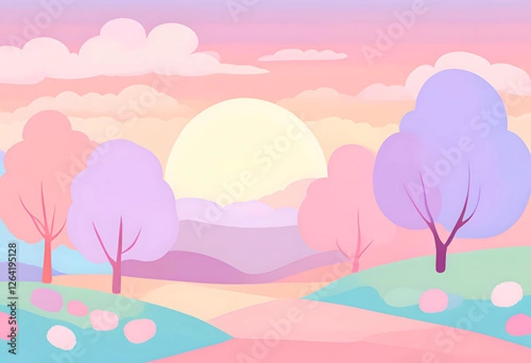 Obraz cute colourful background