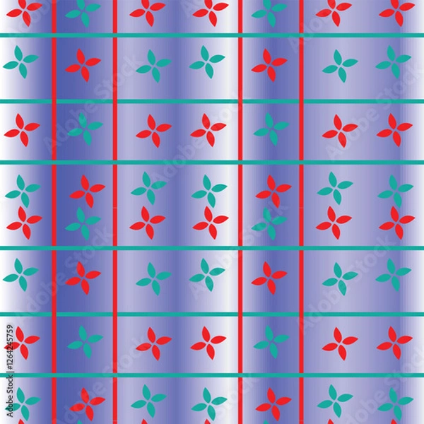 Obraz vector seamless pattern with colorful trees design