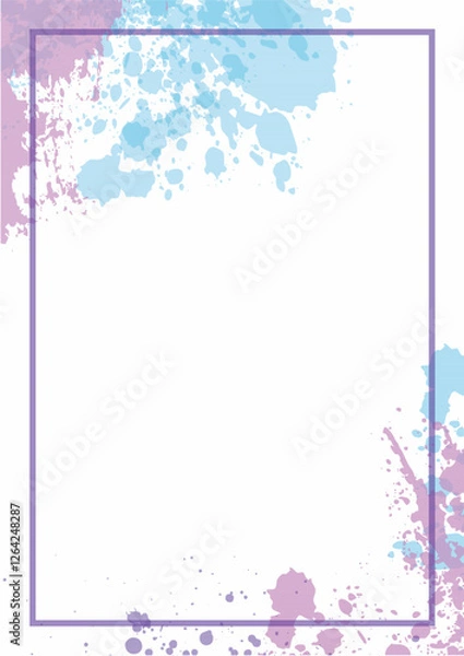 Obraz Cute Splash Abstract Background Watercolor