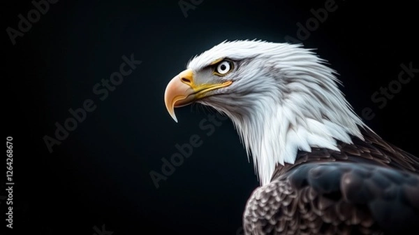 Fototapeta Majestic Bald Eagle Profile  Wild Bird of Prey  Powerful Wildlife Image