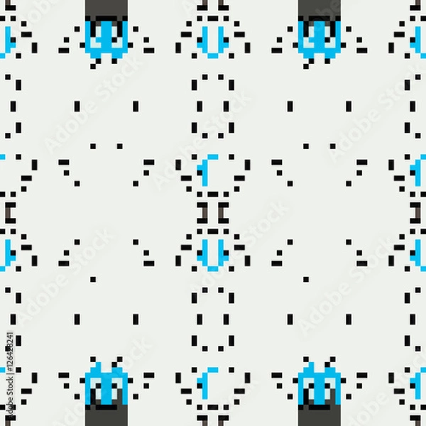 Obraz seamless tileable pixel texture pattern