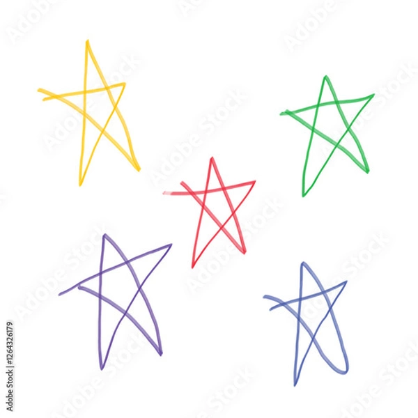 Fototapeta Doodle Stars