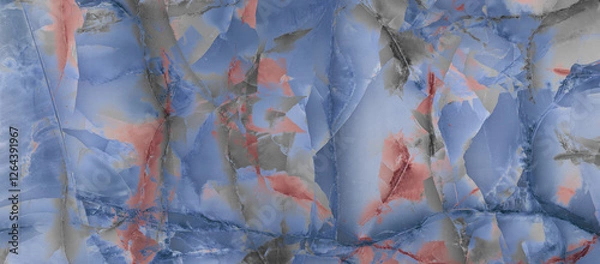 Fototapeta blue marble texture with high resolution