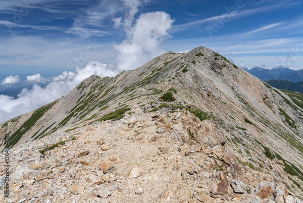 Fototapeta 薬師岳の山頂