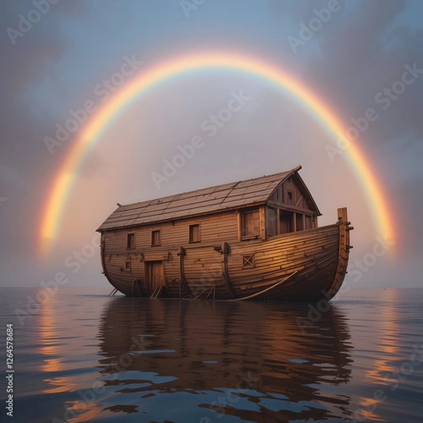 Obraz Landscape of a lake surrounded by mountains