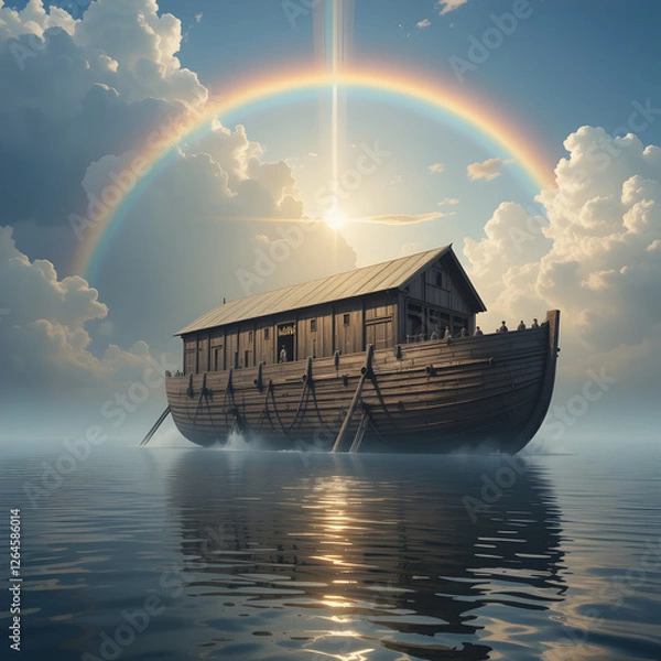 Obraz Landscape of a lake surrounded by mountains