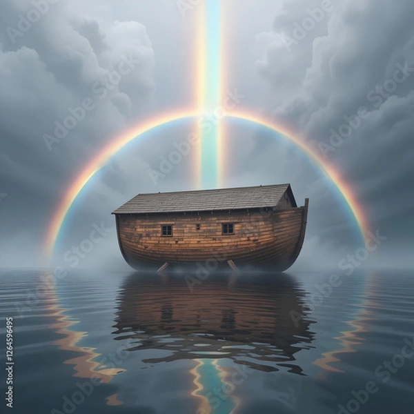 Obraz Landscape of a lake surrounded by mountains