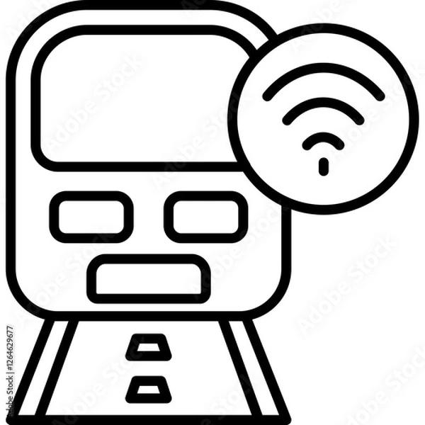 Obraz Smart Train Icon