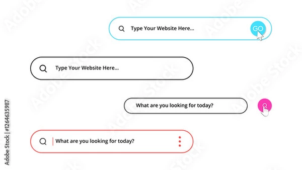 Fototapeta Minimal Responsive Search Bar