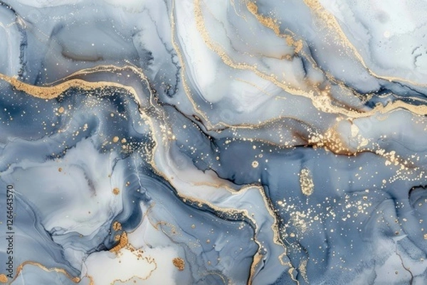Fototapeta Marble background texture pattern blue.
