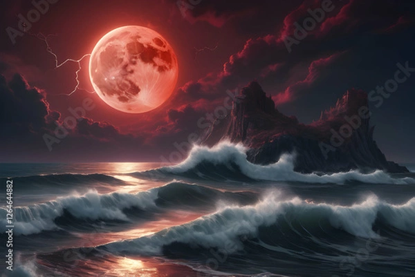 Obraz Gradient beach sunset landscape