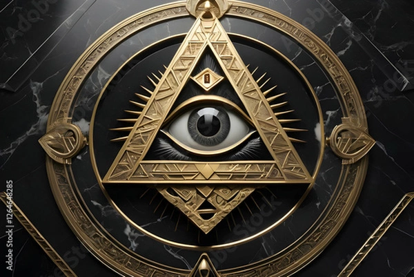 Obraz Illuminati symbol set