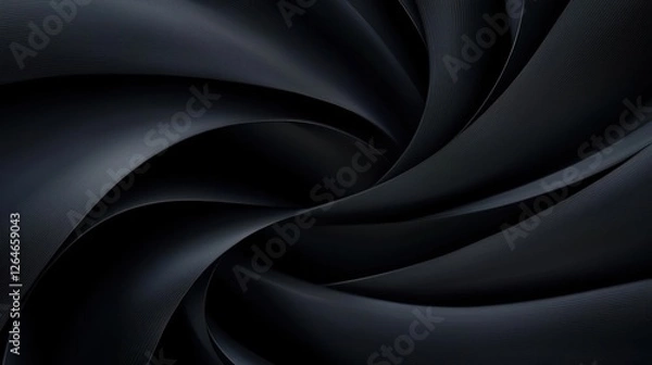 Fototapeta Dark Abstract Swirling Black Texture Background