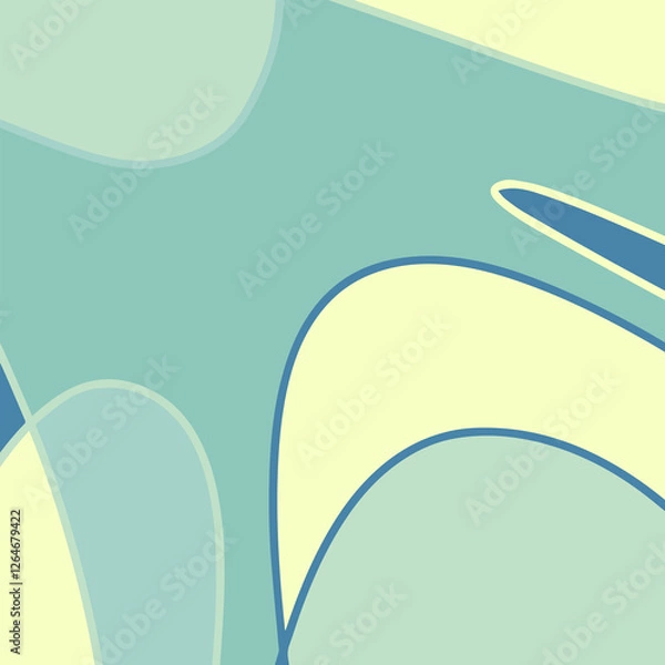 Fototapeta Hand drawn abstract color art background design. Banner and cover wallpaper.