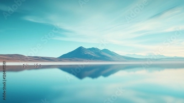 Fototapeta Serene Mountain Lake Reflection