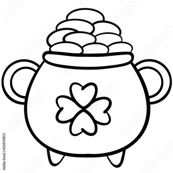 Obraz pot full of golden coins