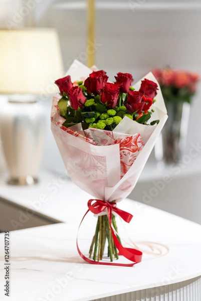 Obraz Bukiet czerwonych róż