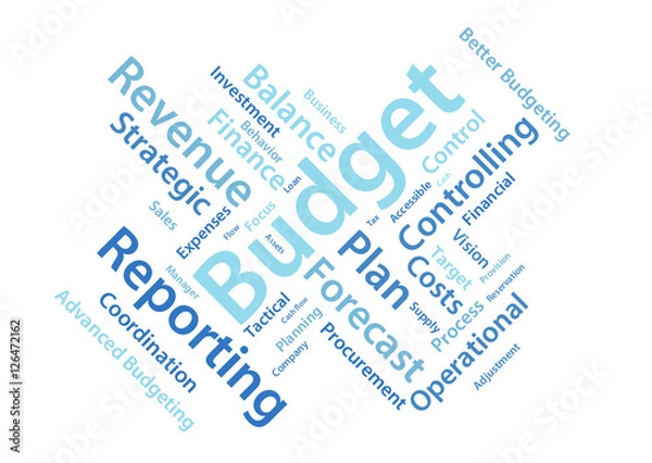 Obraz Budget word cloud