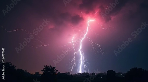Obraz Chaotic Lightning Storm